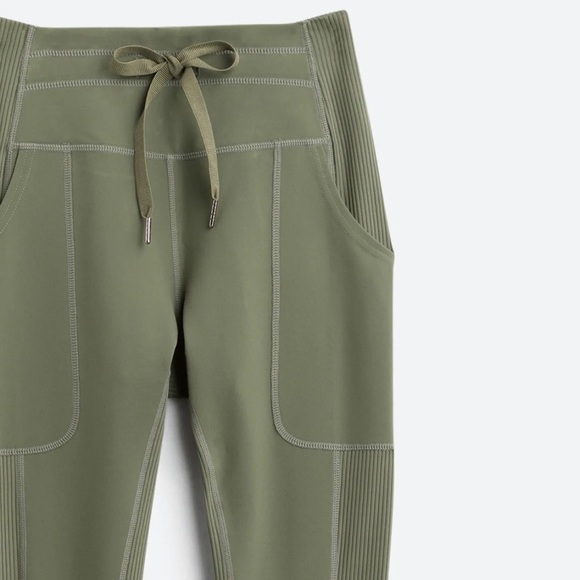 GLYDER Street Drawstring Legging Olive Green - Large - Picture 2 of 2